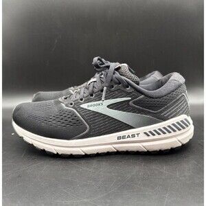 Brooks Beast 20 Mens 9 D Shoes Black Running Walking Gym Sneaker 1103271D051